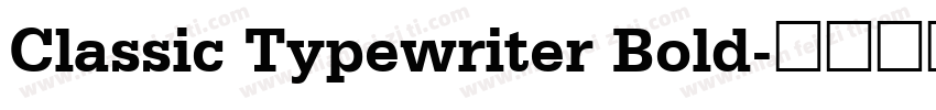 Classic Typewriter Bold字体转换
